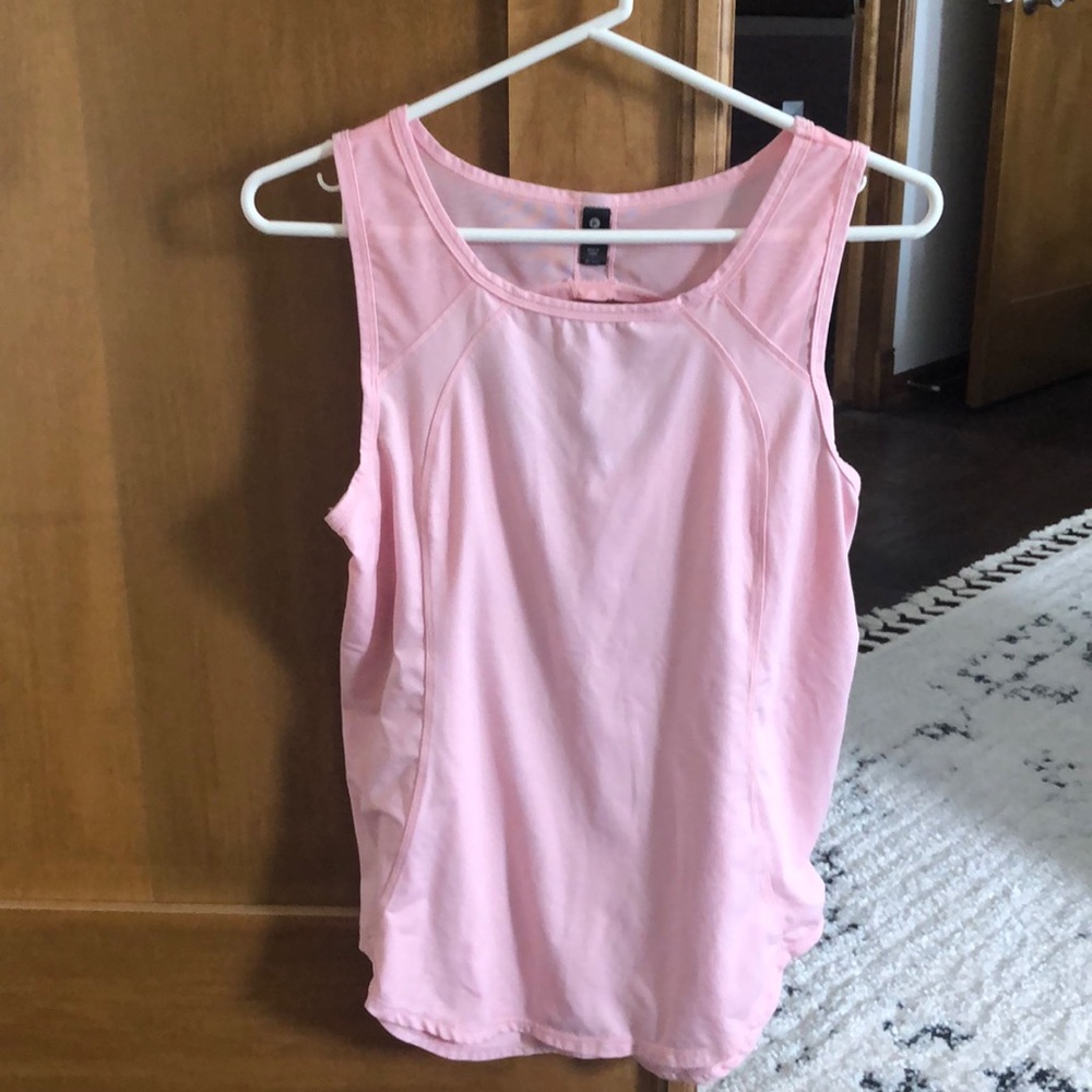 Pale pink workout tank